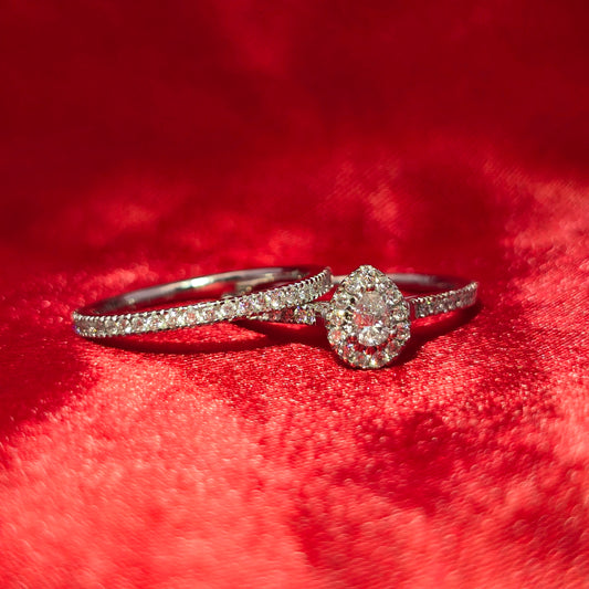 Diamond Pear Drop Ring 0.12 ctw 14K White Gold