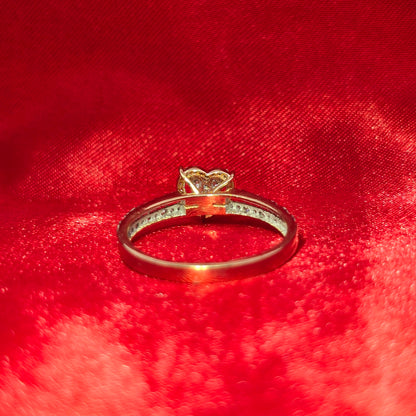 Diamond Heart Shaped Ring 0.50 ctw 10K Yellow Gold