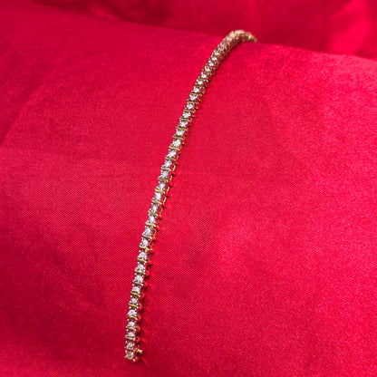 Women's Diamond Tennis Bracelet 1 ctw 10K Yellow Gold 7"