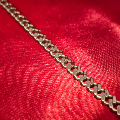 6MM Cuban Bracelet 2.47 ctw Diamond 10K Yellow Gold
