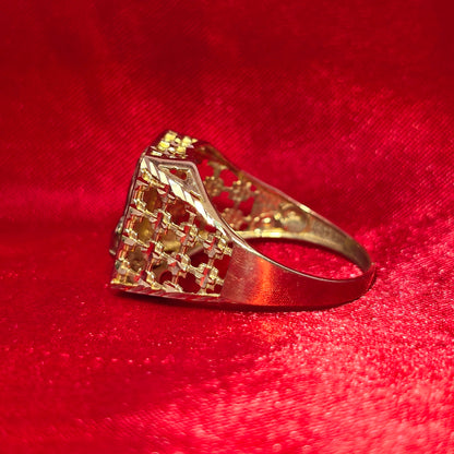 10K Gold Praying Hands Ring – Men's Faith-Inspired Statement Jewelry
