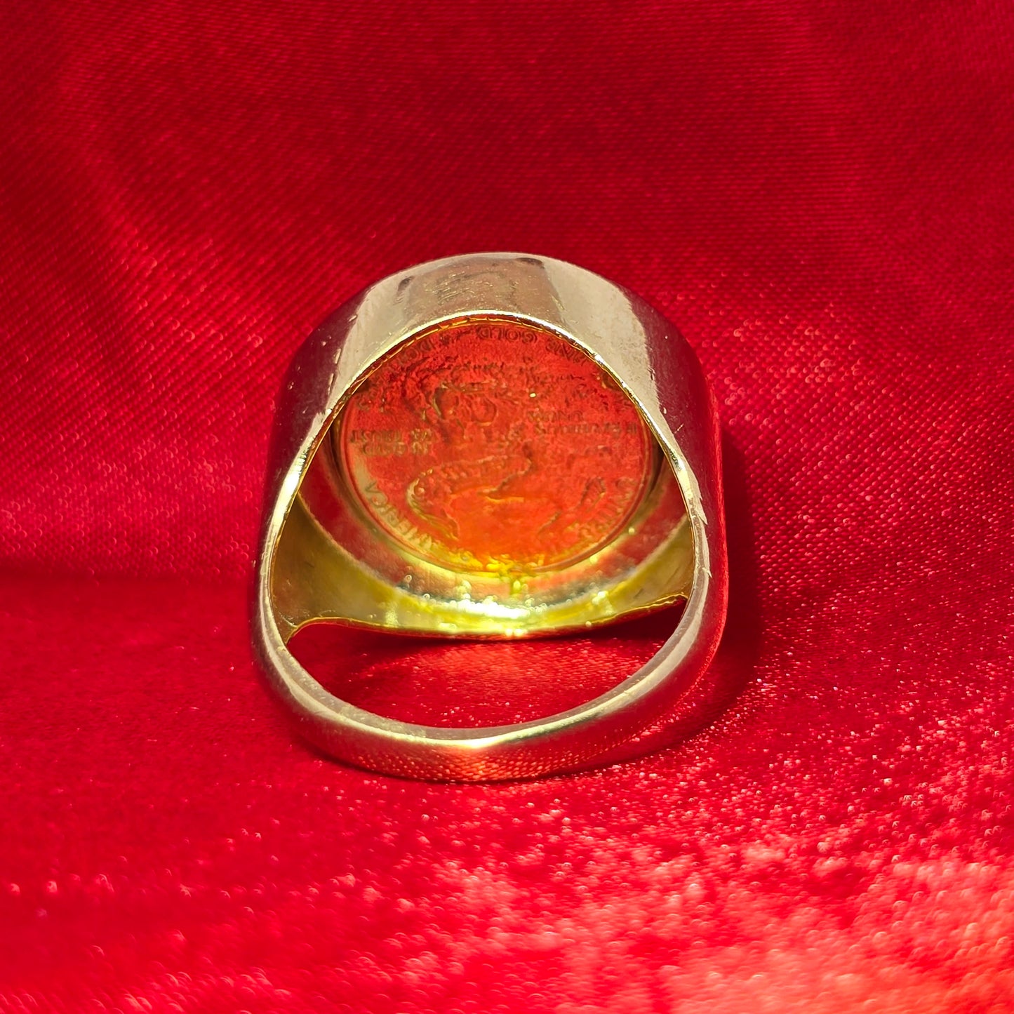 10K Gold Greek Coin Ring for Men – Bold Medallion Style Statement