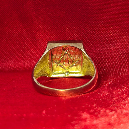 Masonic Craftsman Ring - 10kt Yellow Gold
