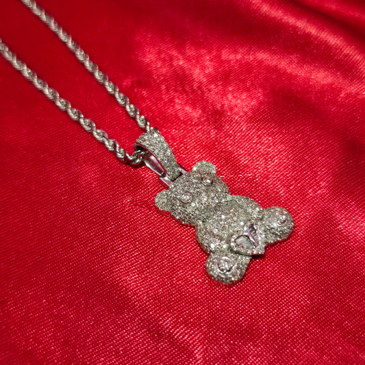 Designer Diamond Key Pendant Necklace in 10K Yellow Gold | 1.0 CTW