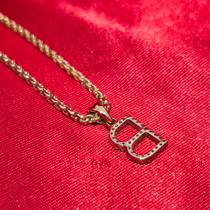 10K Yellow Gold Diamond Initial "B" Pendant Necklace – 1/12 CTW | Personalized Luxury | Jewelry Palace