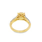 14K Yellow Gold Diamond Ring 0.49 ctw | Cluster Round & Baguette Cut – Jewelry Palace Lithonia GA