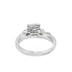 14K White Gold Diamond Ring 0.50 ctw | Square Brilliant Cut Cluster – Jewelry Palace Lithonia GA