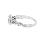 14K White Gold Diamond Ring 0.50 ctw | Square Brilliant Cut Cluster – Jewelry Palace Lithonia GA