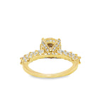10K Yellow Gold Diamond Ring 2.44 ctw | Round Cut Cluster Design – Jewelry Palace Lithonia GA