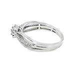 14K White Gold Round Cut Diamond Wedding Ring Set 0.33 ctw | Elegant Bridal Jewelry – Jewelry Palace Lithonia GA