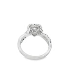 14K White Gold Heart Shaped Diamond Halo Ring 1.40 ctw | Romantic Bridal & Fashion Jewelry – Jewelry Palace Lithonia GA