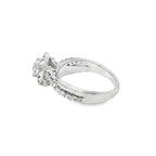 14K White Gold Heart Shaped Diamond Halo Ring 1.40 ctw | Romantic Bridal & Fashion Jewelry – Jewelry Palace Lithonia GA