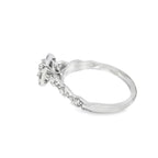 14K White Gold Princess Cut Diamond Engagement Ring 1.00 ctw | Elegant Bridal Set – Jewelry Palace Lithonia GA