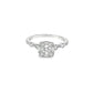 14K White Gold Princess Cut Diamond Engagement Ring 1.00 ctw | Elegant Bridal Set – Jewelry Palace Lithonia GA