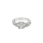 14K White Gold Princess Cut Diamond Engagement Ring 1.00 ctw | Elegant Bridal Set – Jewelry Palace Lithonia GA