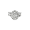 14K Yellow Gold Oval Halo Diamond Ring 1.99 ctw | Elegant Round Cut Bridal & Fashion Jewelry – Jewelry Palace Lithonia GA
