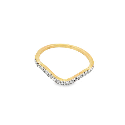 10K Yellow Gold Pear Cut Diamond Bridal Ring Set 1.00 CTW