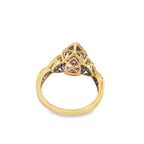 10K Yellow Gold Pear Cut Diamond Bridal Ring Set 1.00 CTW