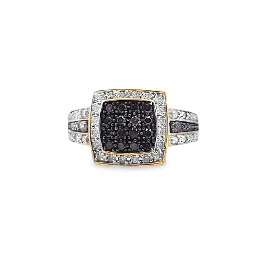 10K Yellow Gold Diamond Ring with Fancy Brown Round Cut Diamonds 0.50 ctw | Chocolate Diamond Ring – Jewelry Palace