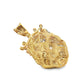 10K Yellow Gold Diamond Lion Pendant with Crown 1.75 ctw | Iced Out King Pendant for Men – Jewelry Palace