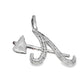 10K White Gold Diamond “A” Pendant 2.50 ctw | Iced Out Atlanta Braves Inspired Pendant – Jewelry Palace