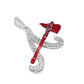 10K White Gold Diamond “A” Pendant 2.50 ctw | Iced Out Atlanta Braves Inspired Pendant – Jewelry Palace