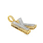 10K Yellow Gold Diamond “K” Initial Pendant 0.85 ctw | Iced Out Personalized Letter Pendant – Jewelry Palace