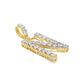 10K Yellow Gold Diamond ‘N’ Initial Pendant 0.30 ctw | Personalized Letter Pendant – Jewelry Palace