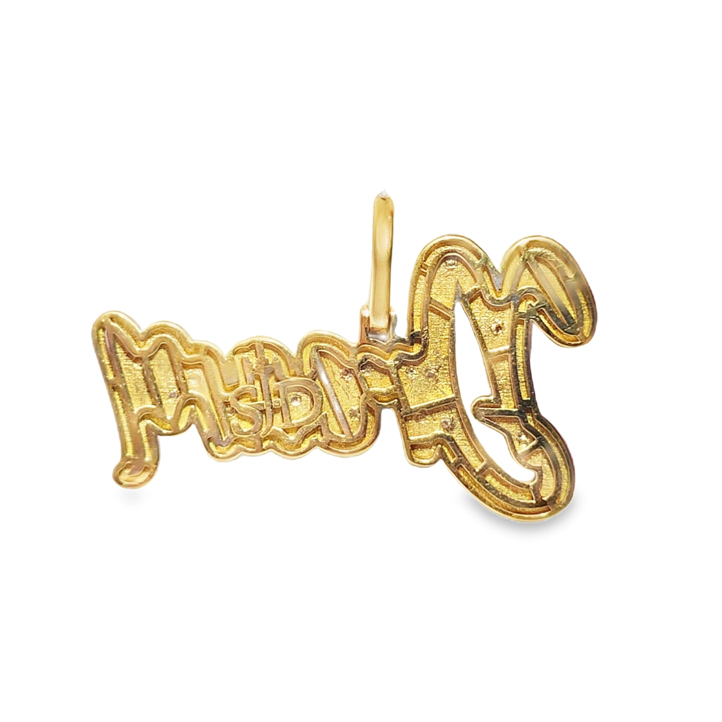 10k Yellow Gold Diamond 'Dream' Pendant 1.36 ctw