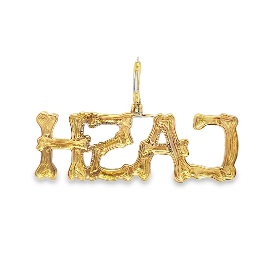 10K Yellow Gold Diamond “CASH” Pendant 2.31 ctw