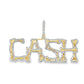 10K Yellow Gold Diamond “CASH” Pendant 2.31 ctw