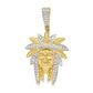 10K Yellow Gold Diamond Native American Chief Pendant 0.75 ctw | Cultural Heritage Charm
