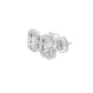 10K Yellow, Rose & White Gold Diamond Clover Stud Earrings 0.16 CTW | Jewelry Palace