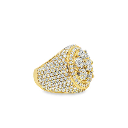 10K Yellow Gold Diamond Ring with Round Brilliant Cut Diamonds 2.25 CTW | Jewelry Palace