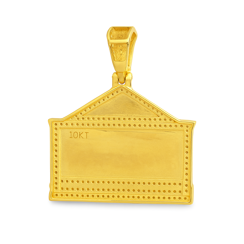 10K Yellow Gold Last Supper Pendant with Diamond Detailing 1.25 CTW | Jewelry Palace