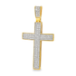 10K Yellow Gold Pavé Diamond Cross Pendant 0.25 ctw – Round Cut Faith Jewelry | Jewelry Palace Lithonia, GA