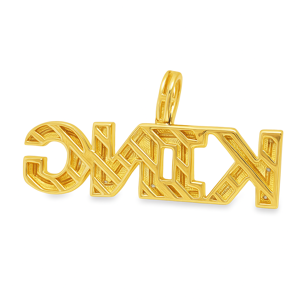 10K Yellow Gold 0.68 CTW KING Diamond Pendant