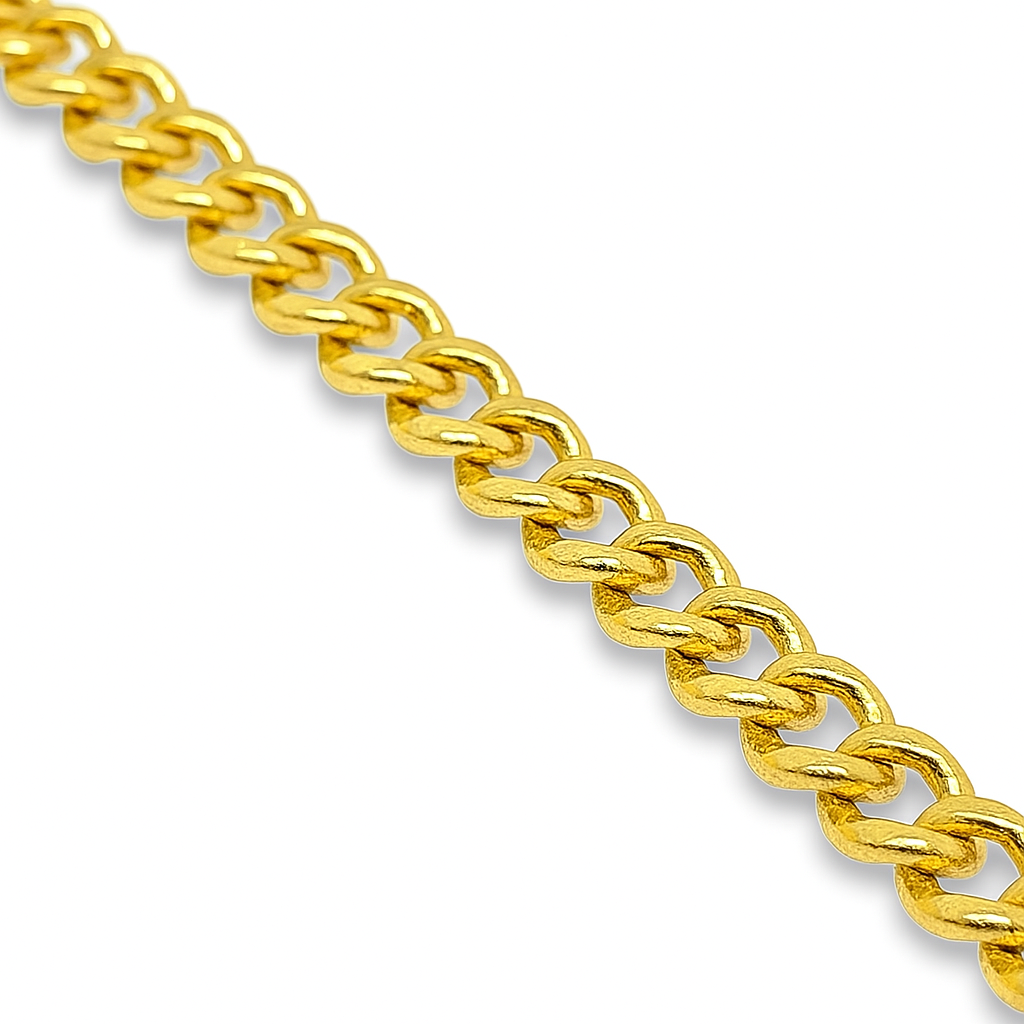 10K Yellow Gold 5MM Luxury Diamond Cuban Bracelet 0.95 ctw – Elegant 7" Link Design | Jewelry Palace
