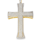 10K Yellow Gold Diamond Cross Pendant 1.20 ctw
