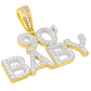 10K Yellow Gold Diamond “90s Baby” Pavé Pendant 0.82 ctw