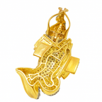 10K Yellow Gold 2.00 CTW Diamond Praying Hands Pendant