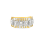 10K Yellow Gold Diamond Baguette Band 1.12 CTW | Men’s Statement Ring | Jewelry Palace