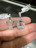 Initial Y and G Combo Deal 10K Gold Natural Diamonds