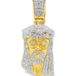 10K Yellow Gold 0.50 ctw Diamond Jesus Face Pendant | Faith & Spiritual Luxury | Jewelry Palace
