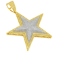 10K Yellow Gold Diamond Star Pendant 1.70 ctw – Two-Tone Iced-Out Star Design | Jewelry Palace Lithonia, GA