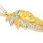 10K Yellow Gold Diamond Native American Chief Pendant 0.75 ctw | Cultural Heritage Charm