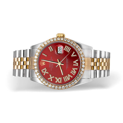 36 MM Two-Tone Rolex Datejust with 2 CTW Diamond Bezel
