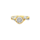 10K Yellow Gold Round Brilliant Diamond Ring 0.13 ctw