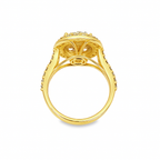 VVS-VS 10K Yellow Gold Halo Diamond Ring | 2.02 CTW | Jewelry Palace
