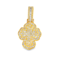 10K Yellow and White Gold Baguette Fancy Cross with 3.00 CTW Diamonds